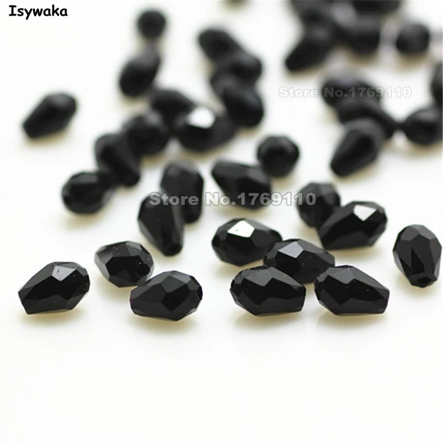 70 шт. граненые бусины капли Isywaka 4*6 мм|beads loose|beads for diyglass beads |