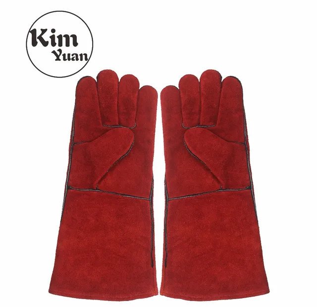 Kim Yuan 014l Leather Welding Gloves Heat Fire Resistant Perfect