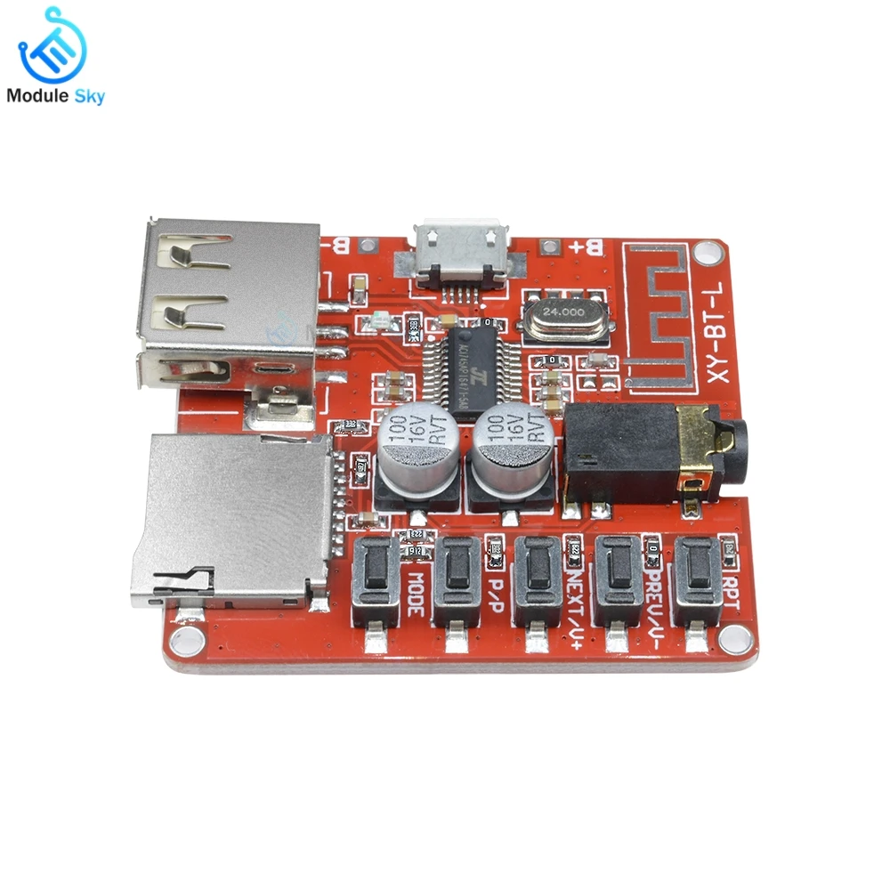 

Bluetooth MP3 Decoder Board dac converter Module Lossless Decoding Module Micro USB TF Card Interface audio decoder 3.7-5V