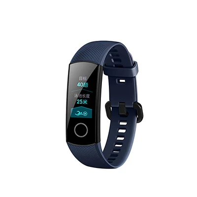 huawei Honor Band 4, фитнес-трекер, 5 АТМ, водонепроницаемые Смарт-часы, Band 4, браслет, умные часы для iPhone 11, 7, 8 Plus - Цвет: Blue