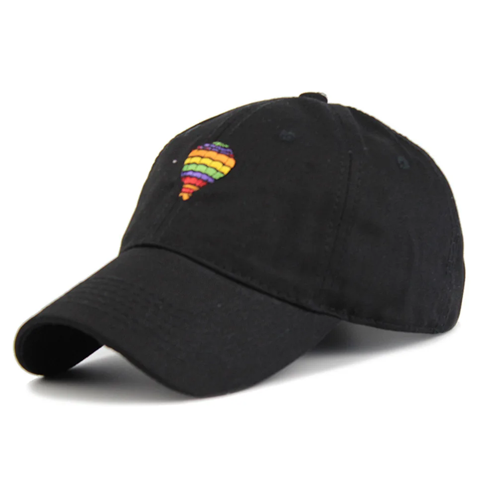 New Curved Brim Strapback Baseball Caps Embroidery Hot Air Balloon Snapback Hats Adjustable Men