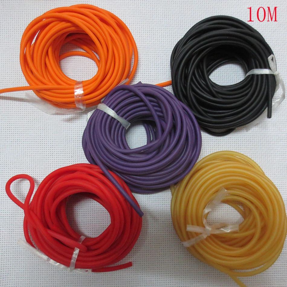 10m 1842 Colorful Natural Latex Replacement Rubber Band Tube For