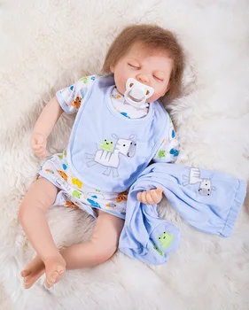 

Reborn 53cm Soft Silicone Vinyl Dolls Silicone handmade newborn Reborn Baby Doll play house Lifelike Bebe kids birthday gift