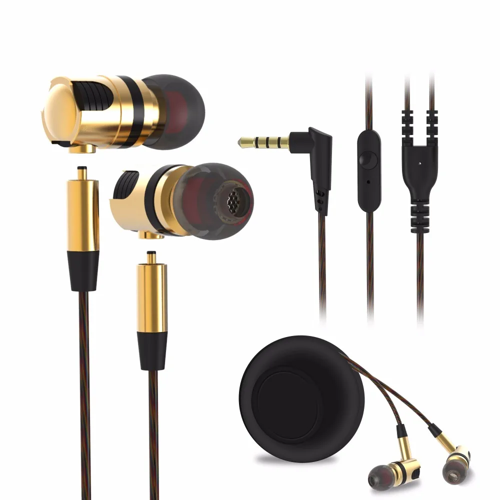 Plextone X46M In ear Earphone Removable Metal 3 5mm Stereo Bass Earbuds font b Gaming b