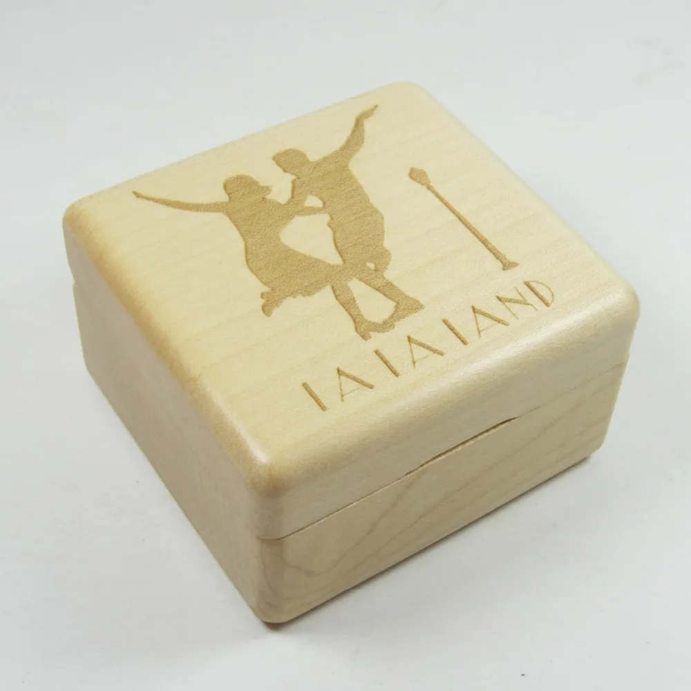 Handmade Nature Wood Wind Up Music Box, City of Stars Melody from LA LA LAND 5