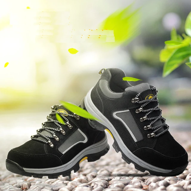 Zapatos de seguridad para el trabajo para hombre, botas con punta de acero transpirables, de malla, Estilo Vintage, a prueba de trabajo, informal, a prueba de perforaciones Zapatos de seguridad para el trabajo para hombre, botas con punta de acero transpirables, de malla, Estilo Vintage, a prueba de trabajo, informal, a prueba de perforaciones