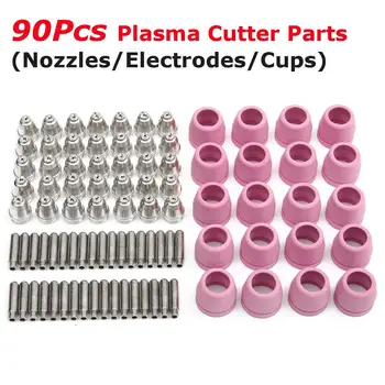 

ARC Plasma Cutter Consumables Kit 35pcs Welding Nozzles + 35pcs Electrodes + 20pcs Shield Cups for LTP5000D LTPDC2000 LTPAC2500