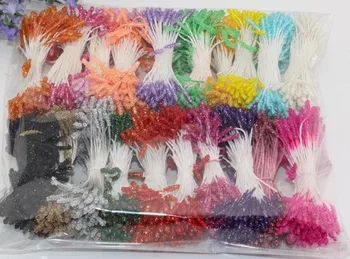 

Hot sales!20 color mixing hot wholesale glass flower stamens pistil cake decoration arts and crafts 1600pcs/set 004002004