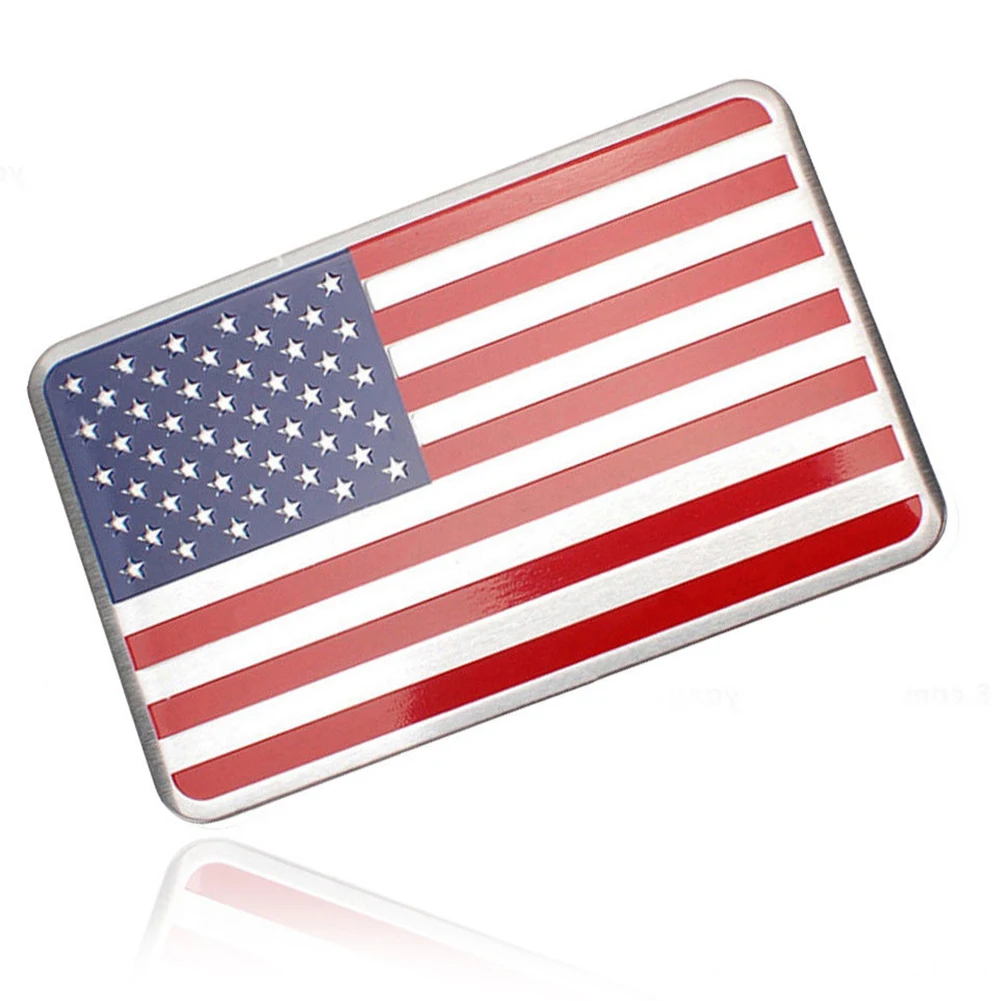 

2PCS Emblem France Decoration Adhesive Australia American England Country Flag Alloy 3D Interior Germany Car Sticker Exterior