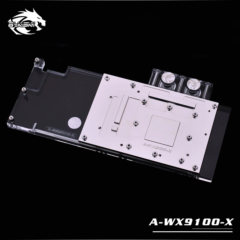 Bykski водяной блок для AMD Radeon Pro WX 9100 16 Гб/полное покрытие GPU медный радиатор блок водяного охлаждения RGB светильник