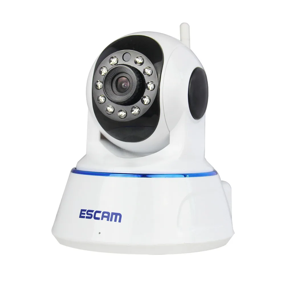 Escam QF002 Mini WiFi IP Camera HD 720P CCTV security Camera System P2P IR Cut Two Way Audio Micro SD Card Slot Night vision 720p hd ip camera wireless wifi pan tilt two way audio p2p ir cut onvif cloud night vision micro sd card security cctv camera