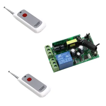 

AC85V-250V Wireless Relay Remote Control Switch Radio Light Switch 110V 220V Receiver One Button Transmitter