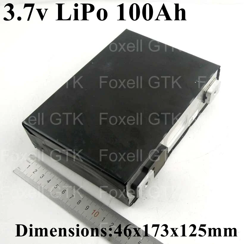1pc High capacity 3.7v 100Ah lipo battery cell 3.7v 100A current accu for battery pack EV electric vehicles power supply system (3)