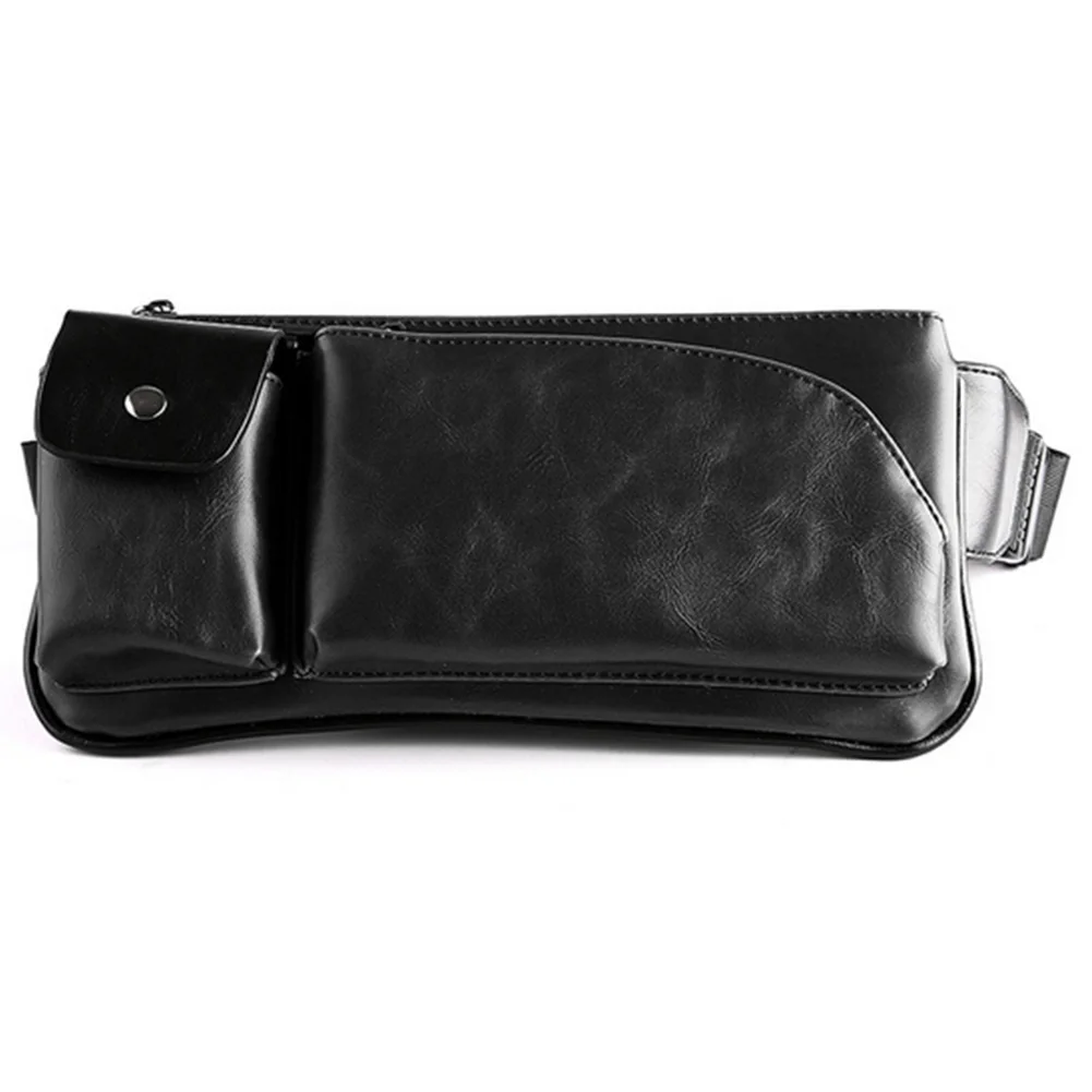 

Fashion Small PU Leather Bag Men Chest Pack Casual CrossBody Shoulder Bag Male Leisure Travel Mini Chest Bag 3 Colors~