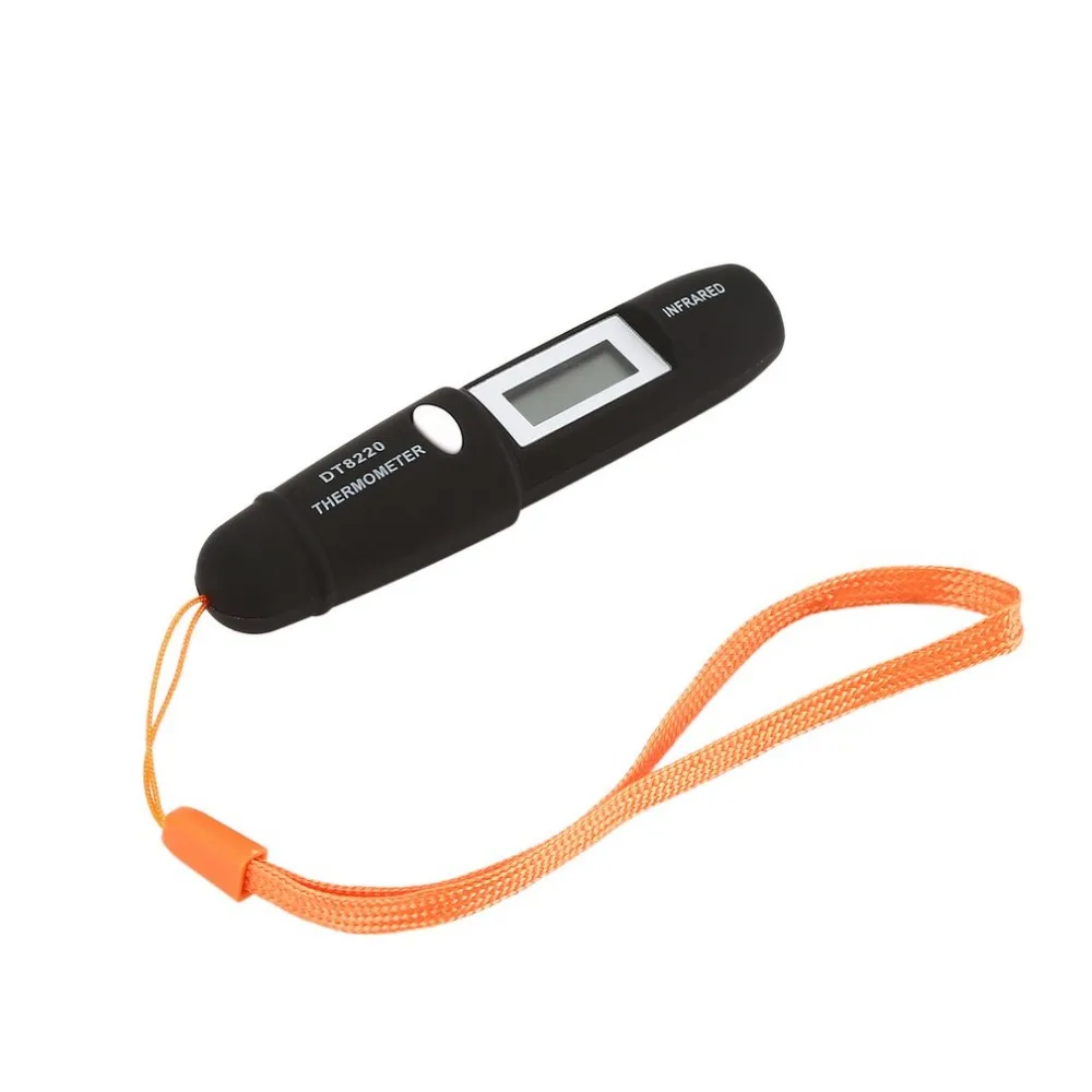 DT8220 цифровой ЖК-Мини Инфракрасный термометр измеритель температуры тестер Красный Лазерный Карманный Бесконтактный пирометр ручка бытовой