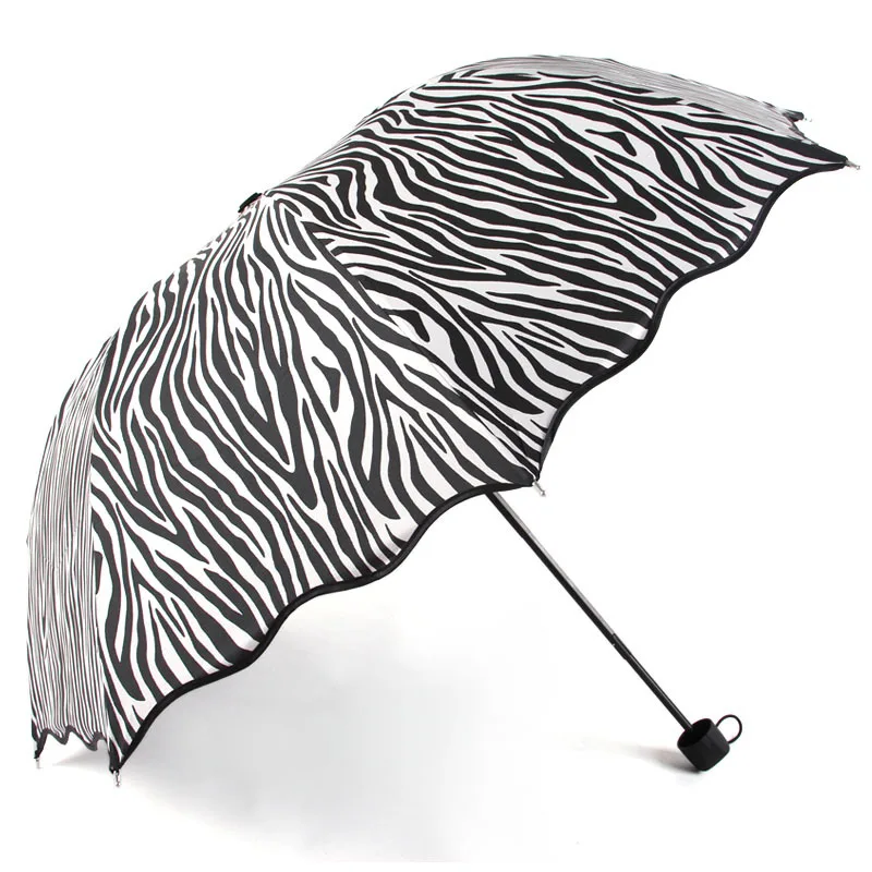 Aurora Vinyl Zebra Stripes Lm202 Umbrella Uv Umbrella Folded Umbrella