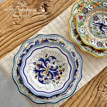 Этническая таможня серии керамическая посуда Богемия дома Рождество европейский стиль западные блюда большие тарелки