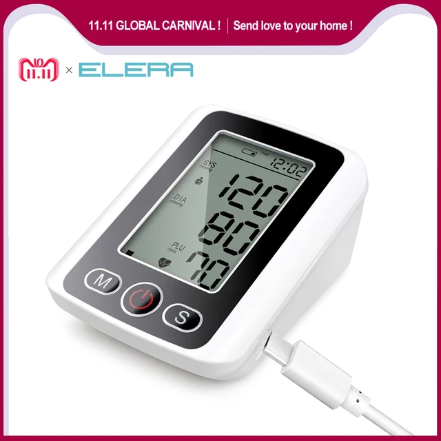 Cheap ELERA CE FDA LCD Digital Automatic Arm Blood Pressure Monitor Tonometer Meter Sphygmomanometer Portable Tensiometro Cuff Cheap ELERA CE FDA LCD Digital Automatic Arm Blood Pressure Monitor Tonometer Meter Sphygmomanometer Portable Tensiometro Cuff