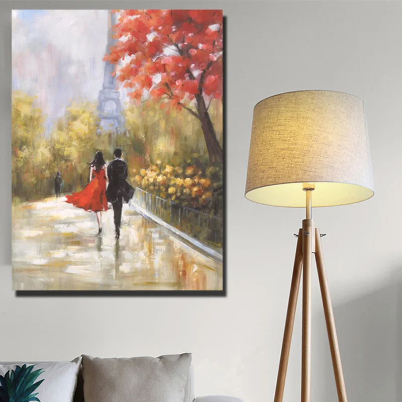 Постеры и принты в классическом стиле с Эйфелевой башней в стиле Парижа, для любителей прогулок по Парижской улице, настенные картины для гостиной без рамы