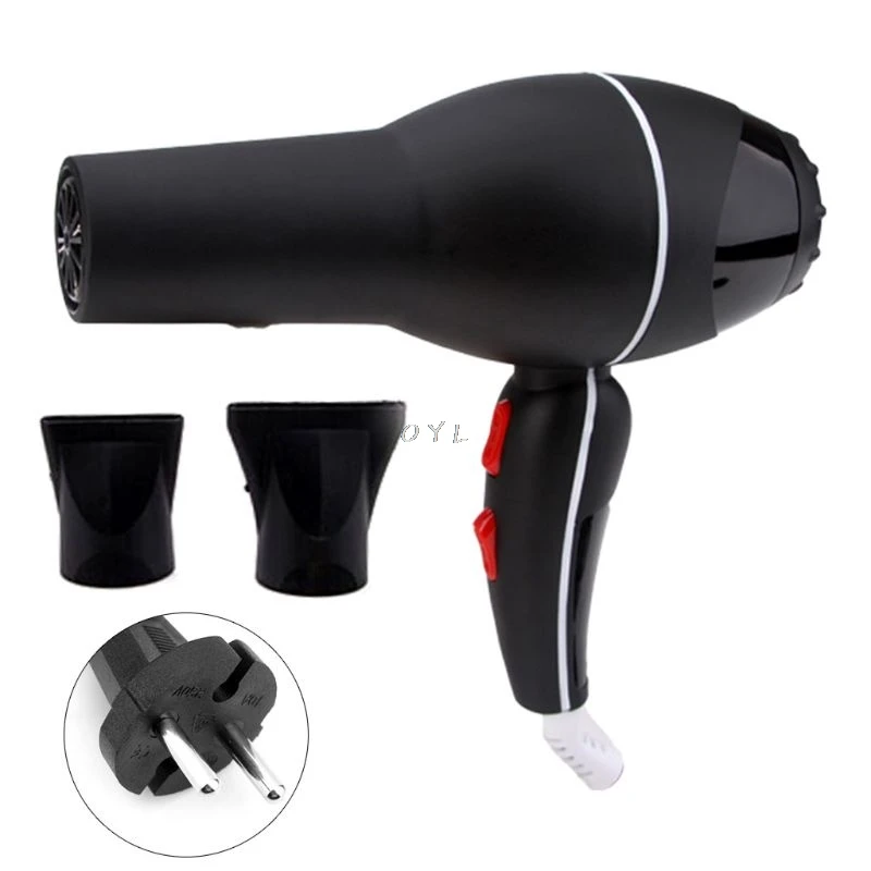 

Hair Dryer Professional Blow Hot Cold Negative Ion Blow Hairdryer 2000W Nozzles Replacement Bathroom Home Salon