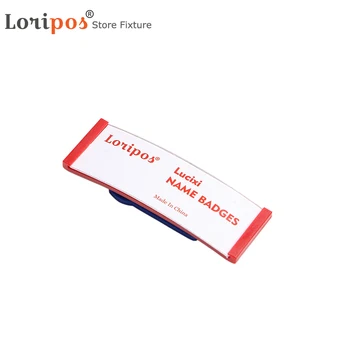 

63x22mm Magnetic Name Tag Badge Holder Magnet Badges Card Id Holders Work Employee Card With Magnet Fastener Buckle 50pcs