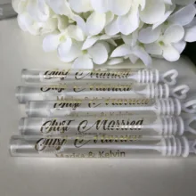Пользовательские Свадебные Пузырьковые наклейки на палочки персонализированные фольги золотые прозрачные этикетки(бутылки для мыльных пузырей в комплект не входят