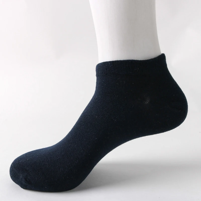 5 пар/лот, весенне-летние мужские хлопковые короткие носки для мужчин, деловые повседневные однотонные короткие мужские носки, носки-тапочки