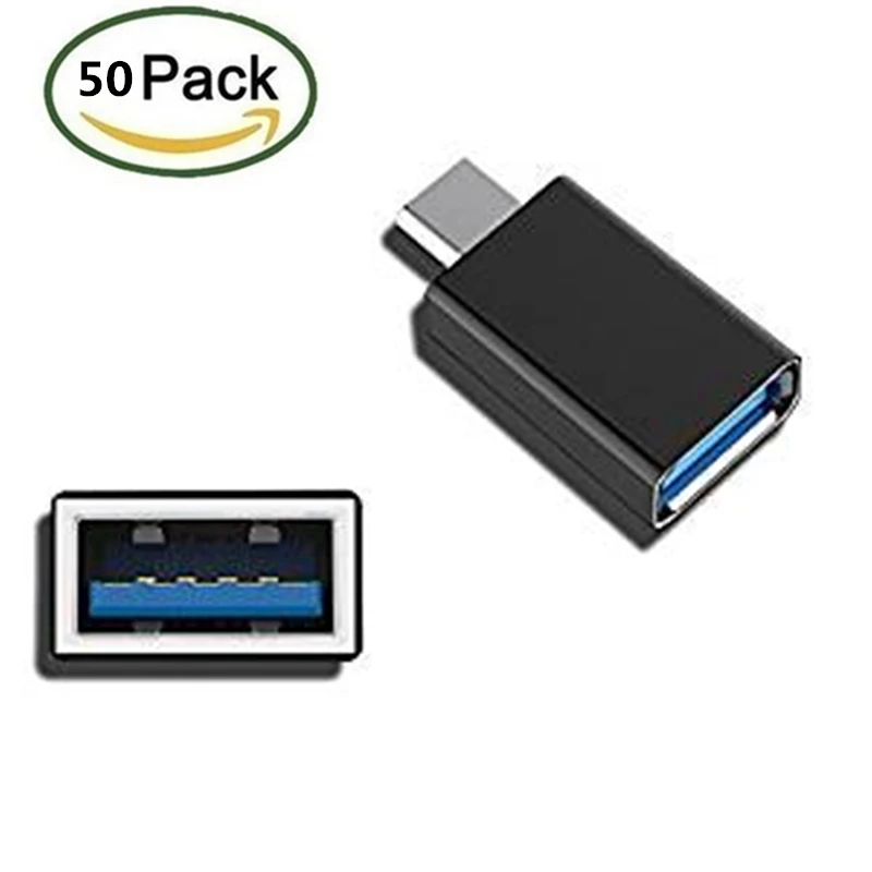 

Urant 50 PACK USB C to USB A 3.0 Adapter ( 2 Pack ) Data Sync Type C Converter to USB A for New MacBook , MacBook Pro 2017