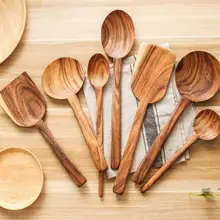 Деревянная лопатка с длинной ручкой перемешивание кофейная деревянная ложка домашняя антипригарная обеденная готовка деревянные инструменты каша#22