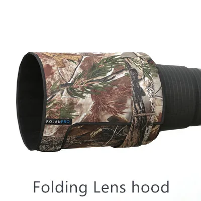 ROLANPRO Lens Camouflage Rain Cover for Canon EF 500mm F/4 L IS USM Lens Protective Sleeve Telephoto lens hood 