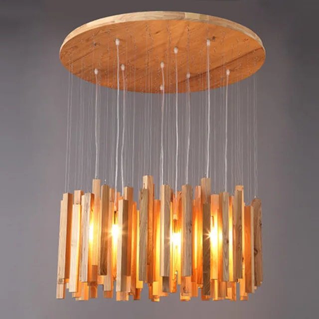 Modern Bar Restaurant Bedroom Study Room Kitchen Wooden Pendant Modern Bar Restaurant Bedroom Study Room Kitchen Wooden Pendant Lighting