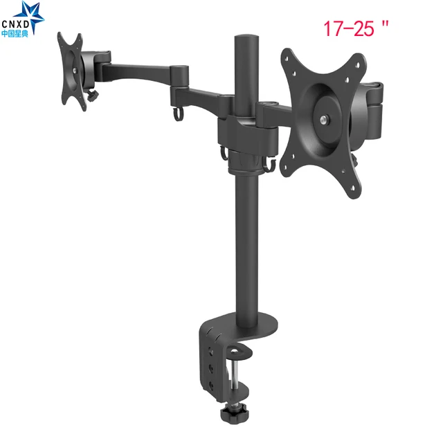 Double Monitor Arm Desk Mount Full Motion Computer Tv Screen Bracket Double Monitor Arm Desk Mount Full Motion Computer Tv Screen Bracket Swivel And Rotate Dual Stand