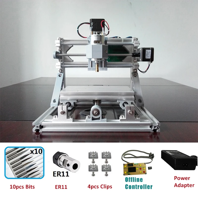 Лазерный гравировальный станок CNC1610 маршрутизатор лазерный гравер GRBL DIY хобби машина 110 В 220 В для дерева PCB ПВХ мини-фрезерный станок с ЧПУ стол