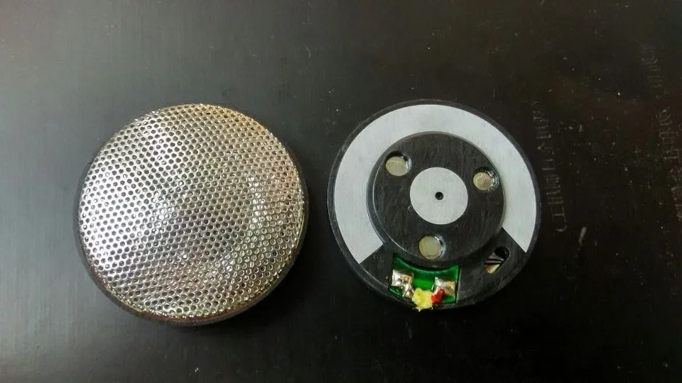 

50mm speaker unit good quality heavy Bass Titanium film 2pcs