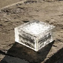 Светодиодный подземный светильник, 4-светодиодный S солнечный ледяной куб путь Встраиваемая светодиодная подсветка для пола