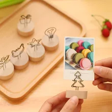 Diy круглый деревянный железный пасторальный стиль зажим для листа бумаги креативное сообщение фото клип стенд клипса для заметок Примечание держатель бумажных карточек офисные принадлежности