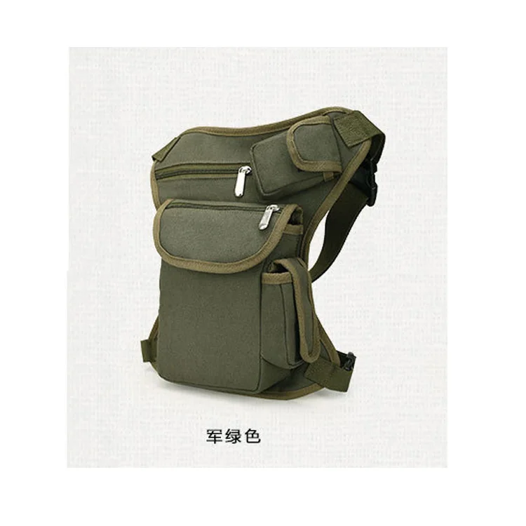 Outdoor sports Canvas Drop Waist Leg bag Waist Pocket Men Running Belt Bicycle Motorcycle city walking package