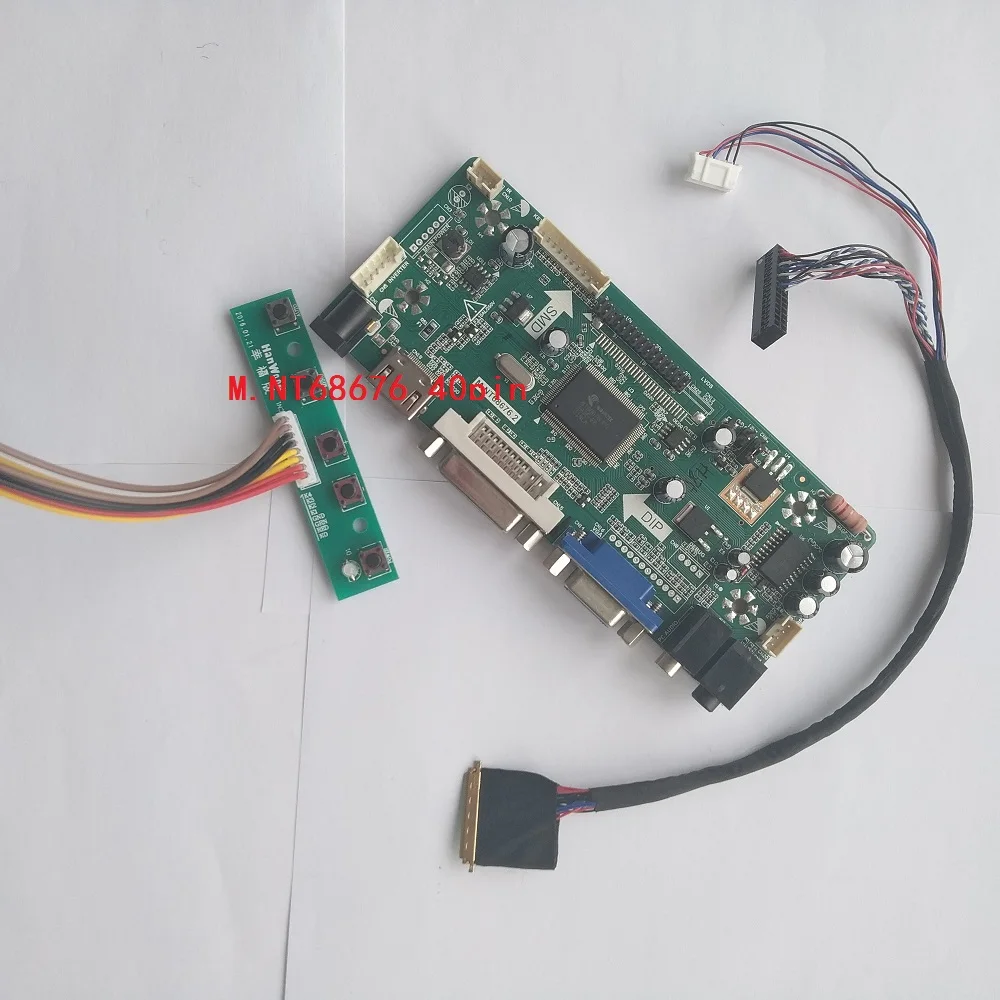 

Kit For M101NWT2 R3 Screen Monitor 1024X600 40pin LVDS DVI Panel Controller board LED LCD 10.1"Audio card DIY HDMI VGA