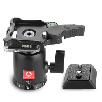 

Portable Mini Camera Video Tripod Ball Head with 1/4" Threaded Quick Release Plate for DSLR Cameras KINGJOY QB-0 r25