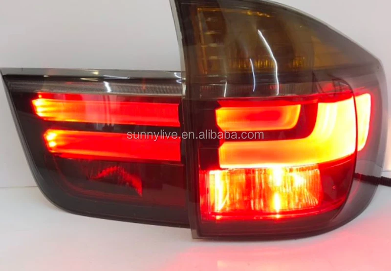 Для BMW X5 E70 2008-2013 задний фонарь дымчатый черный дБ