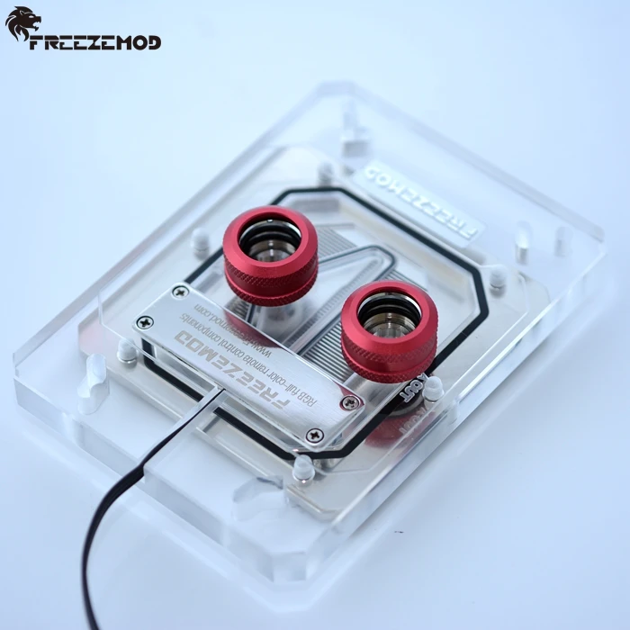 FREEZEMOD CPU AMD water cooling block sprayable liquid block for AM3/AM4/TR4 Rainbow/RGB Version light. AMD-XPM