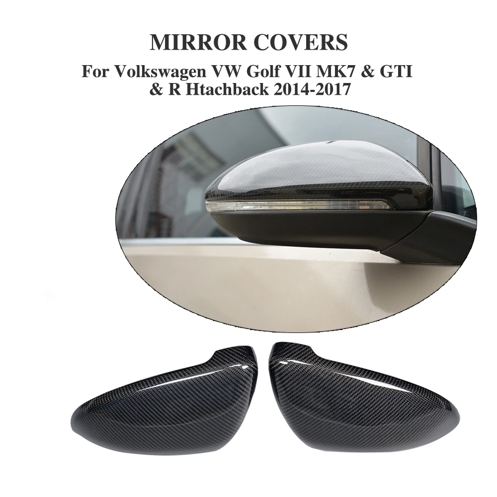 Carbon Fiber Replacement type Rear view Mirror Covers For Volkswagen VW