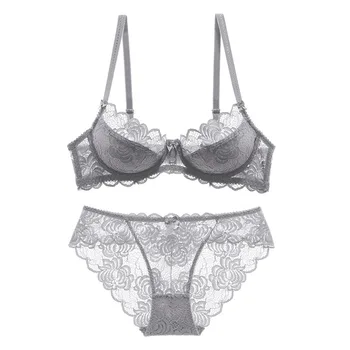 

Ultra Thin Bras Lingere Sets Plus Size Bra Underwear for Girls Deep V Push Up Lace Lingerie Women Brassiere