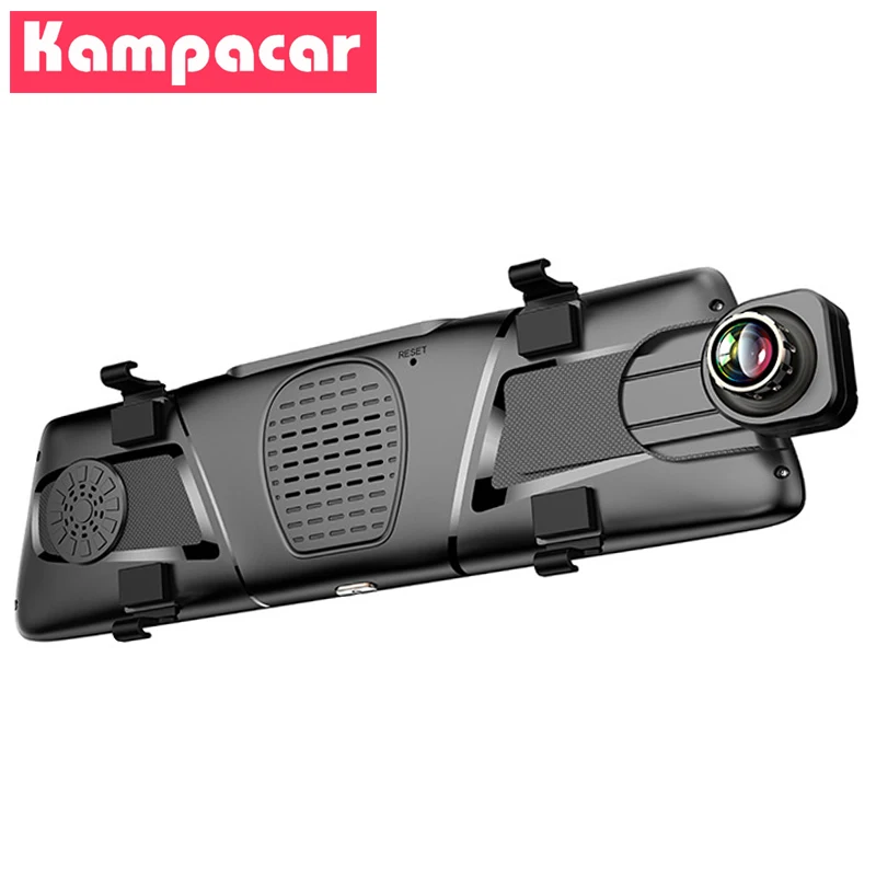 Kampacar 2 Dashcam 4G gps навигация авто камера Android зеркало заднего вида 10 дюймов Автомобильный видеорегистратор Wifi Bluetooth FHD 1080P видео рекордер