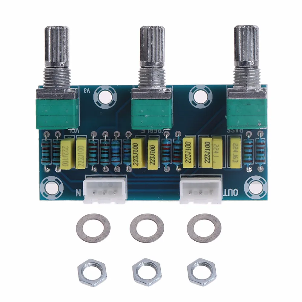 HIFI Amplifier Passive Tone Board Treble Bass Volume Control Preamp