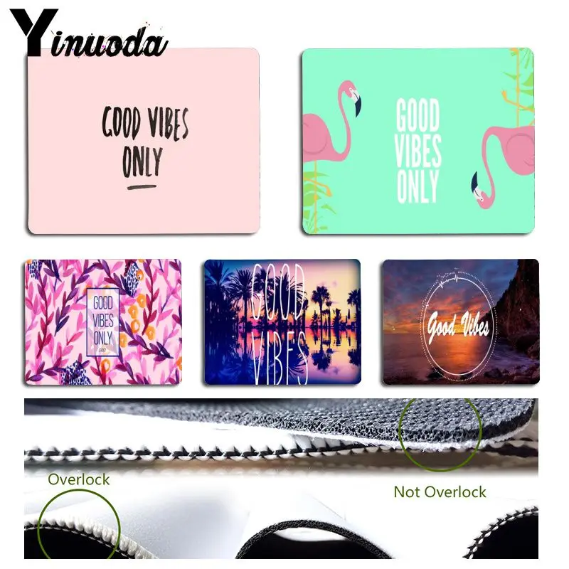 

Yinuoda Good Vibes Only Sceneary Tree Flamingo Mouse pad PC Computer mat Size for 180x220x2mm and 250x290x2mm Mousepad