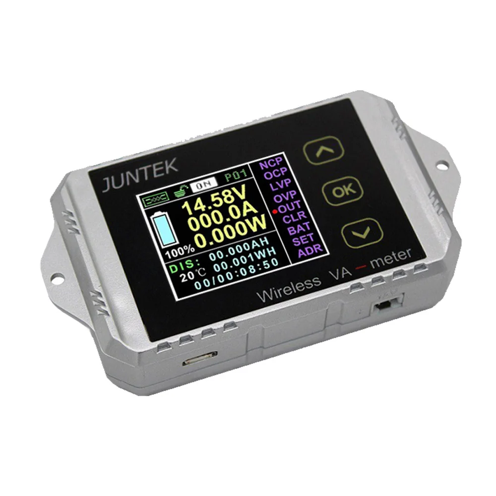Inalámbricas LCD Digital dc 0 ~ 400v 0 ~ 300a Voltmeter amperíme vatios tester XY