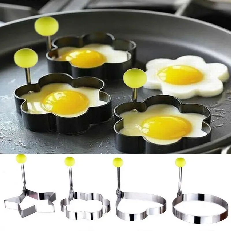 

1pcs Form For Eggs, Free Shipping Stainless Steel Fried Egg Mold Kitchen Tool Pancake Rings Cooking Egg Styling Tools Gadget