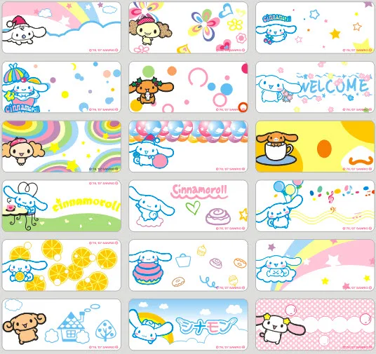 72pcs personalized waterproof japanese cartoon doggy name sticker/name labels/name tags