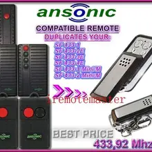 Ansonic 423-2e/SF 433-1Mini/M, SF 433-2Mini/M замена пульта дистанционного управления